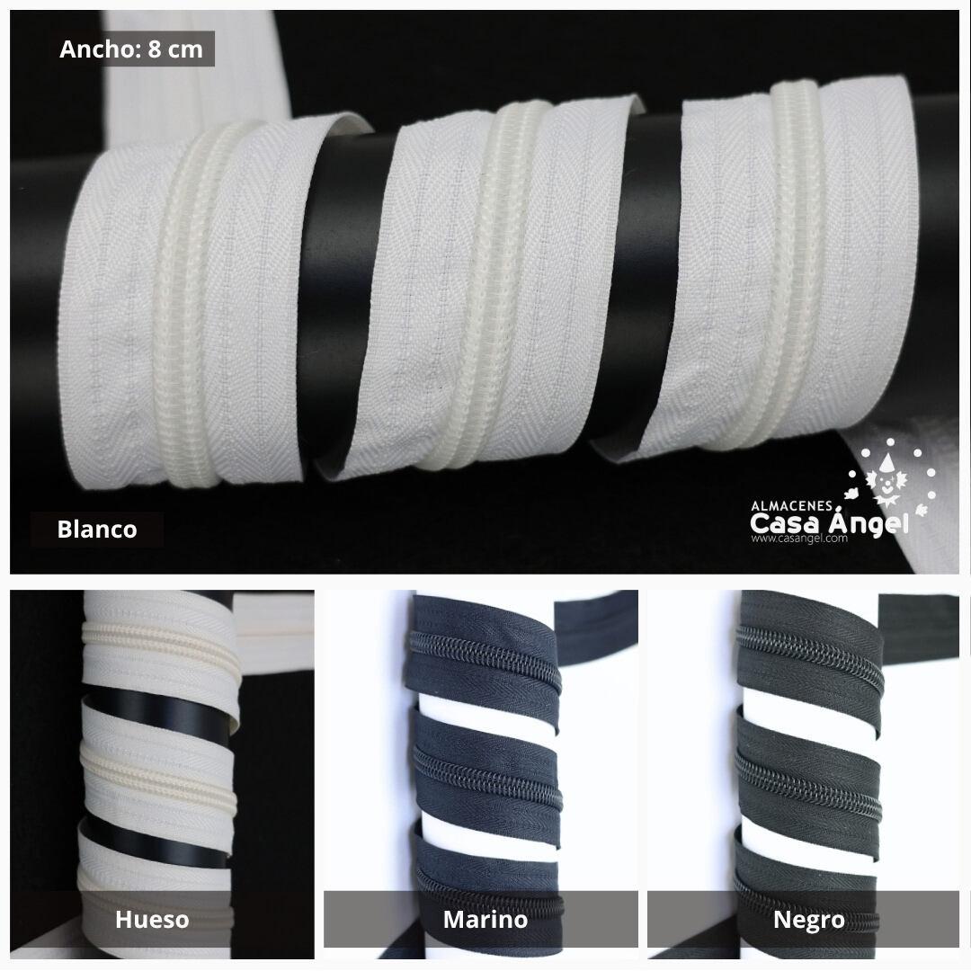 CREMALLERA DE NYLON CONTINUA POR METROS ANCHO 8cm