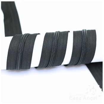 CREMALLERA DE NYLON CONTINUA POR METROS ANCHO 8cm