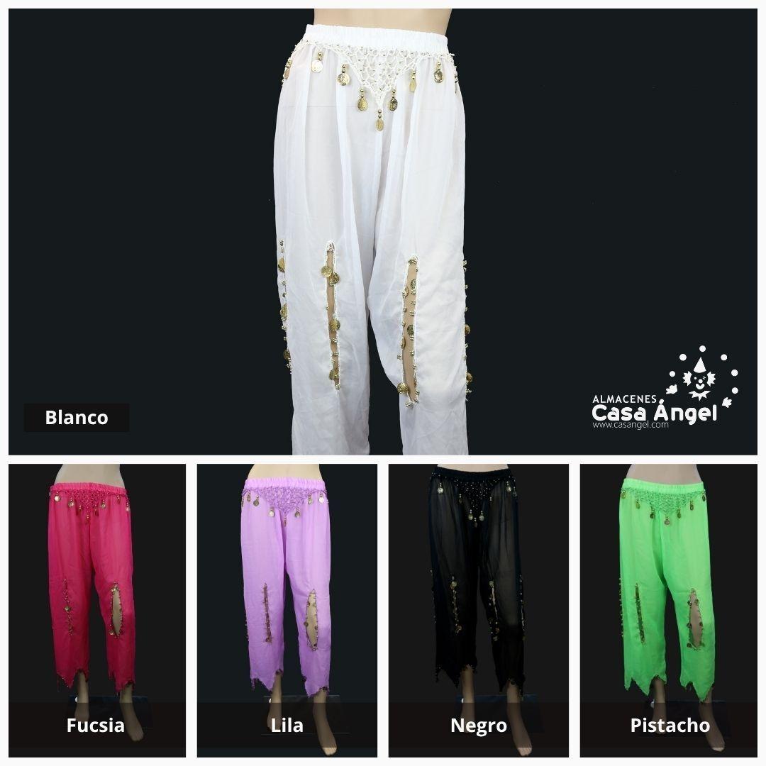 PANTALÓN DE BAILE ÁRABE CON MONEDAS TALLA ÚNICA