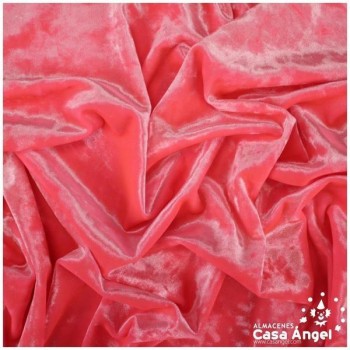 TERCIOPELO ELÁSTICO FUCSIA FLÚOR SERIE LAVA 150cm