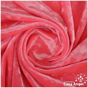 TERCIOPELO ELÁSTICO FUCSIA FLÚOR SERIE LAVA 150cm