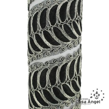 CINTA DECORATIVA BORDADA CON HILO METALIZADO 50mm