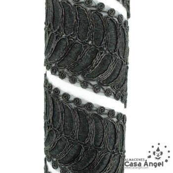 CINTA DECORATIVA BORDADA CON HILO METALIZADO 50mm