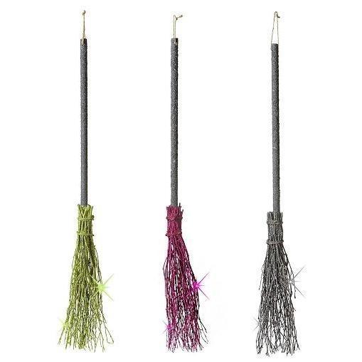 ESCOBA BRUJA DELUXE GLITTER 98cm