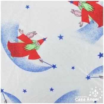 RASETE ESTAMPADO MAGO CON GATO 150cm