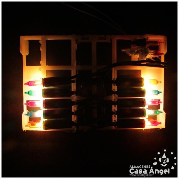 JUEGO DE 20 LUCES DE COLORES PARA INTERIOR