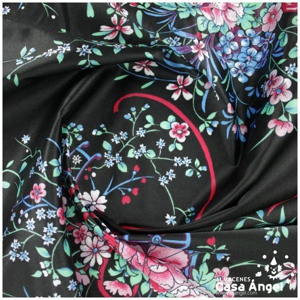 RASETE ESTAMPADO CESTO DE FLORES 150cm