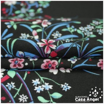 RASETE ESTAMPADO CESTO DE FLORES 150cm