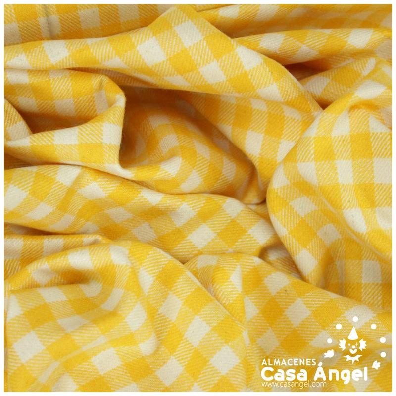 LANITA DE CUADROS VICHY AMARILLOS 150cm