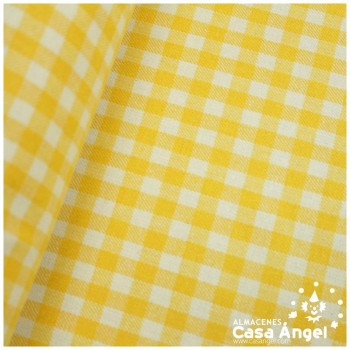 LANITA DE CUADROS VICHY AMARILLOS 150cm