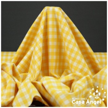 LANITA DE CUADROS VICHY AMARILLOS 150cm