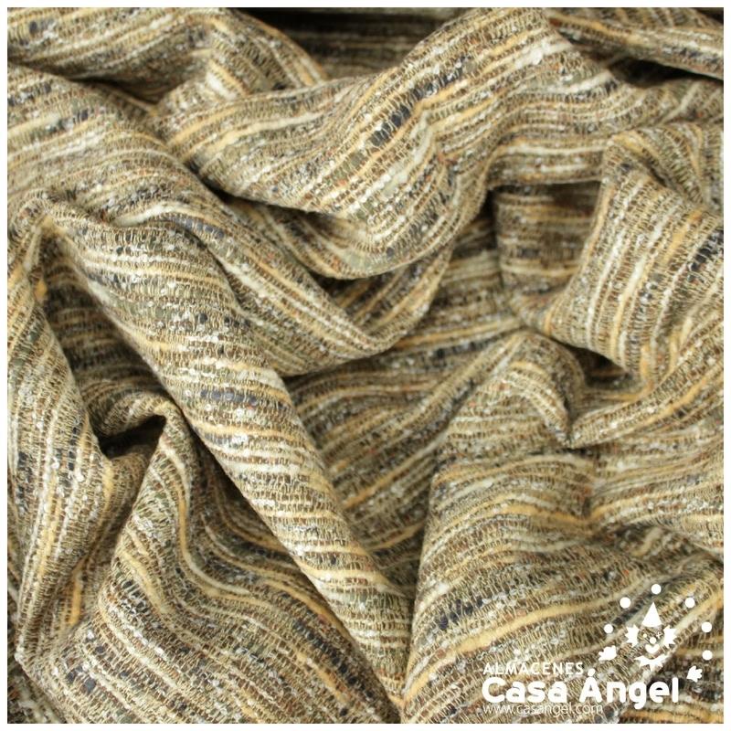 TELA CHANEL DE LISTAS BEIGE 150cm