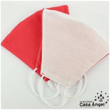 MASCARILLA HIGIÉNICA REUTILIZABLE HARVEY SA9926 ADULTO E INFANTIL ROJA
