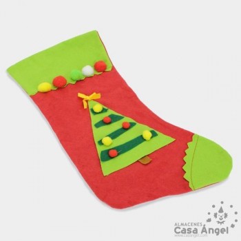 BOTA PAPÁ NOEL NAVIDAD DECORACIÓN 39cm