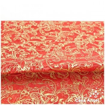 MANTEL VELO ROJO NAVIDAD 140cm