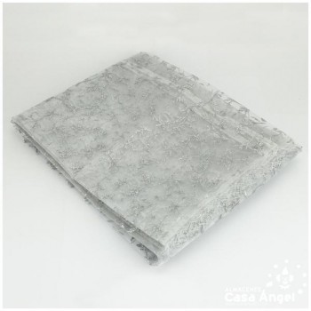 MANTEL VELO MARFIL NAVIDAD 140cm