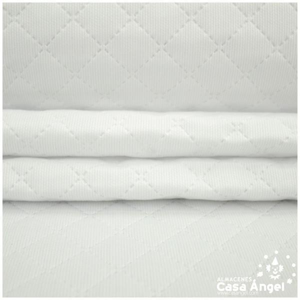 PIQUÉ CANUTILLO BLANCO ACOLCHADO CON FIBRA RESINADA 150cm