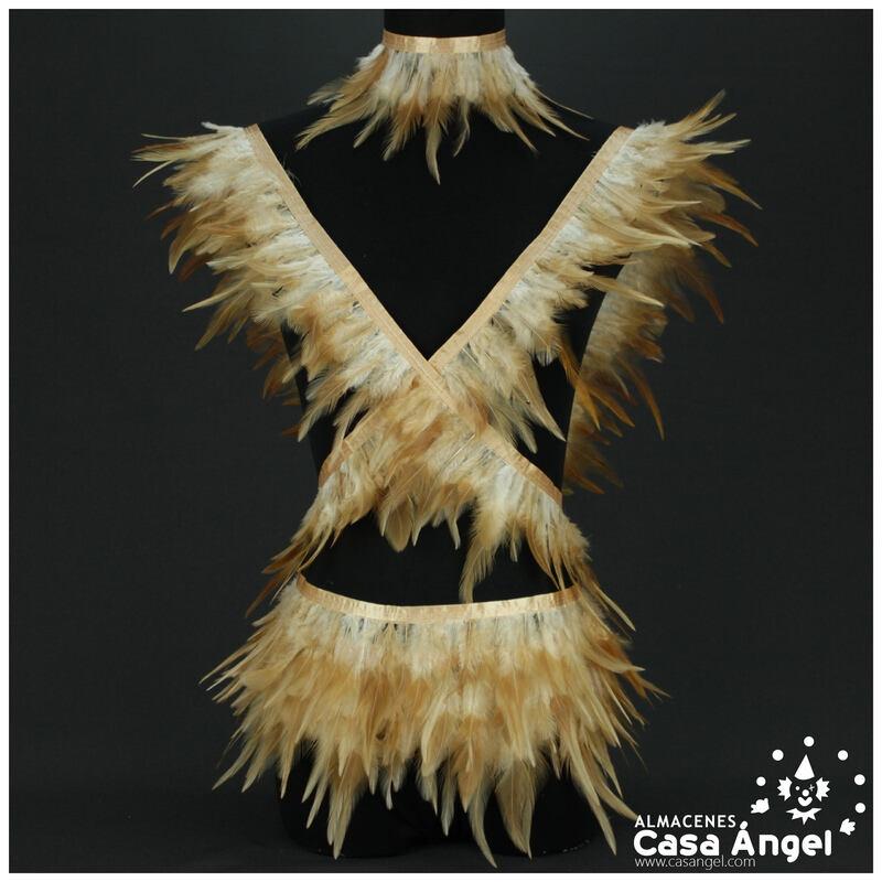FLECO PLUMA GALLO AL NATURAL SIN TINTAR 13cm