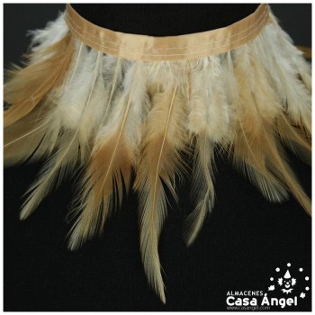 FLECO PLUMA GALLO AL NATURAL SIN TINTAR 13cm