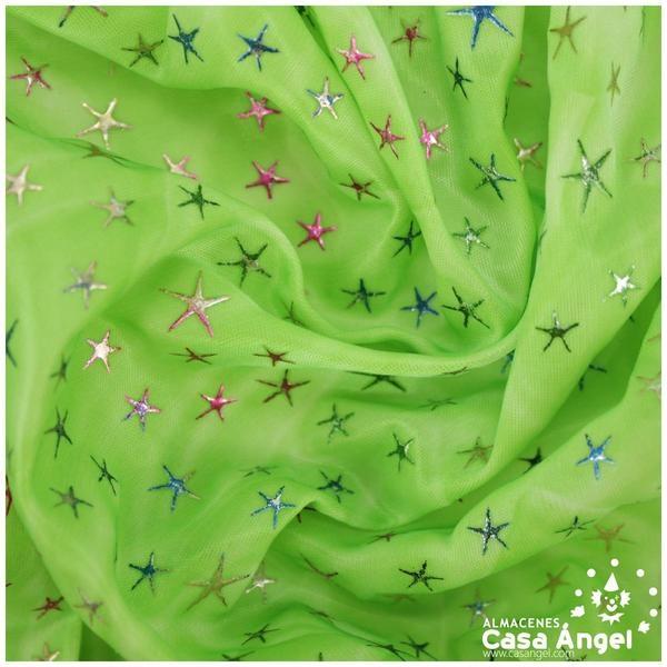 PAN DE ORO CON ESTRELLAS BRILLANTES 150cm