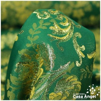 BROCADO VERDE DE FLORES SERIE ALDAYA 280cm