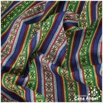 TELA BAYADERA MULTICOLOR SERIE TRIBUS 150cm BORUCA