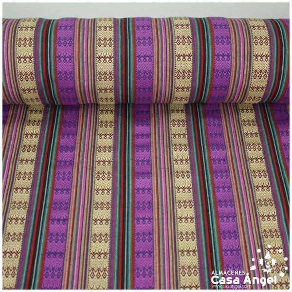 TELA BAYADERA MULTICOLOR SERIE TRIBUS 150cm MOZONTE