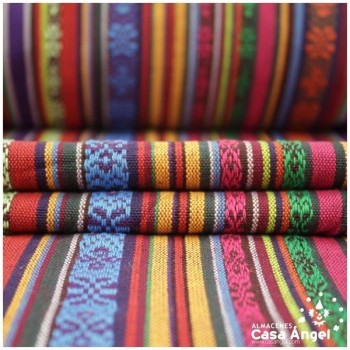 TELA BAYADERA MULTICOLOR SERIE TRIBUS 150cm TAWAHKA