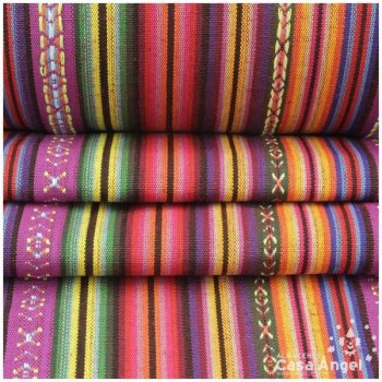 TELA BAYADERA MULTICOLOR SERIE TRIBUS 150cm MIXTECO