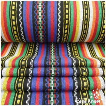 TELA BAYADERA MULTICOLOR SERIE TRIBUS 150cm TAÍNO