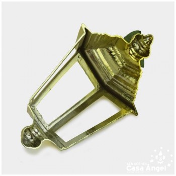 FAROL ORO CON PAPÁ NOEL 19cm