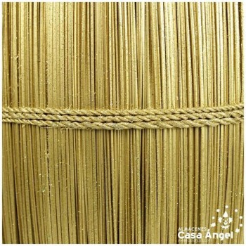 JARRÓN DEOVAL MADERA GLITTER ORO 78cm
