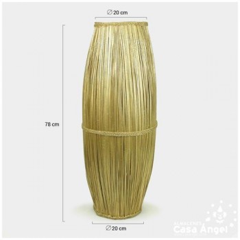 JARRÓN DEOVAL MADERA GLITTER ORO 78cm