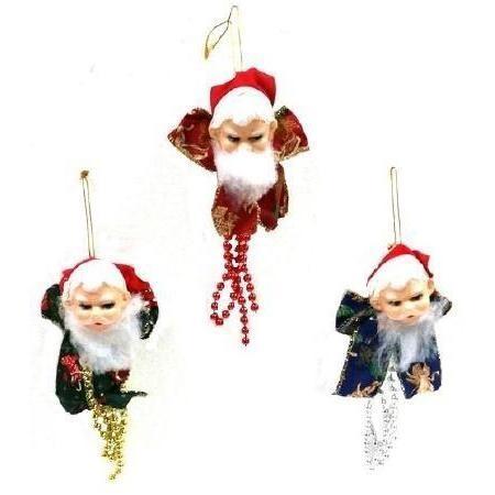 COLGANTE CABEZA PAPÁ NOEL DECORACIÓN 20cm