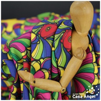 TEJIDO BIOELÁSTICO ESTAMPADO ASPAS 160cm