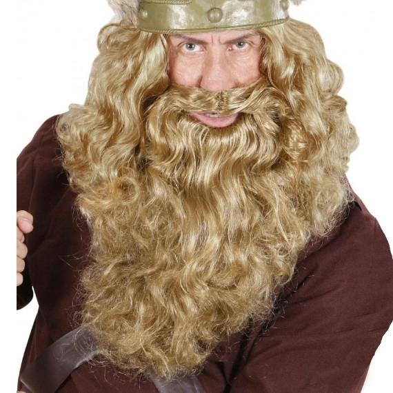 Comprar online Peluca y Barba de Vikingo Rubia