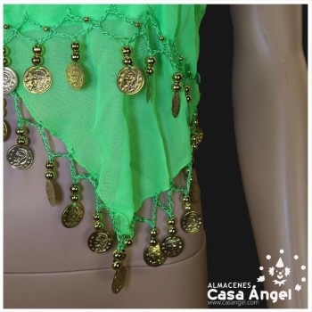 TOP SUJETADOR DE BAILE ÁRABE CON MONEDAS