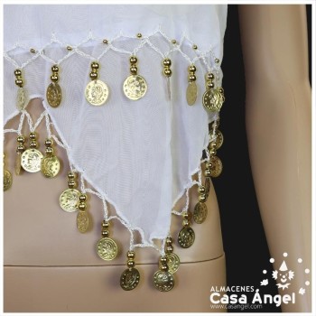 TOP SUJETADOR DE BAILE ÁRABE CON MONEDAS