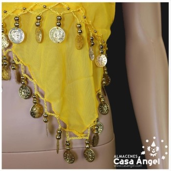 TOP SUJETADOR DE BAILE ÁRABE CON MONEDAS
