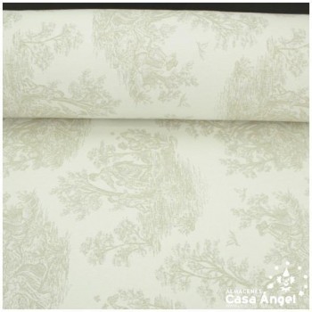 TELA DE TAPICERÍA DE ALGODÓN TOILE DE JOUY SERIE BELLINI LINO 280cm