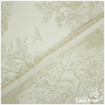 TELA DE TAPICERÍA DE ALGODÓN TOILE DE JOUY SERIE BELLINI LINO 280cm