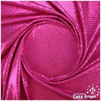 LYCRA FUCSIA LENTEJUELAS Y MICROPUNTOS SERIE BONNY 150cm