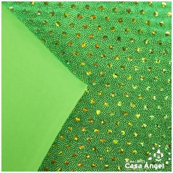 LYCRA VERDE PISTACHO LENTEJUELAS Y MICROPUNTOS SERIE BONNY 150cm