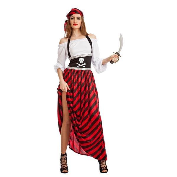 DISFRAZ PIRATA MUJER VESTIDO Y PAÑUELO
