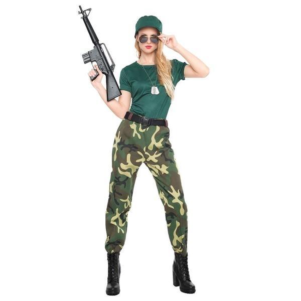 DISFRAZ PARAMILITAR MERCENARIA ADULTO