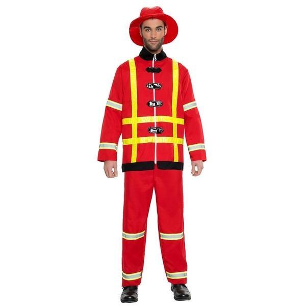 DISFRAZ HOMBRE BOMBERO ADULTO