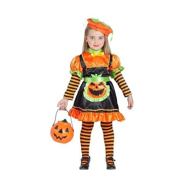 DISFRAZ DE CALABAZA NIÑA CON GORRO 3-4 AÑOS