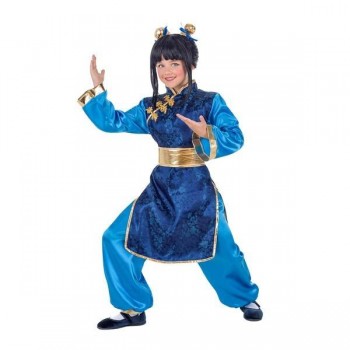 DISFRAZ CHINO SAMURÁI AZUL INFANTIL