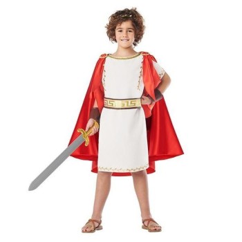 DISFRAZ DE EMPERADOR ROMANO CON CAPA INFANTIL UNISEX