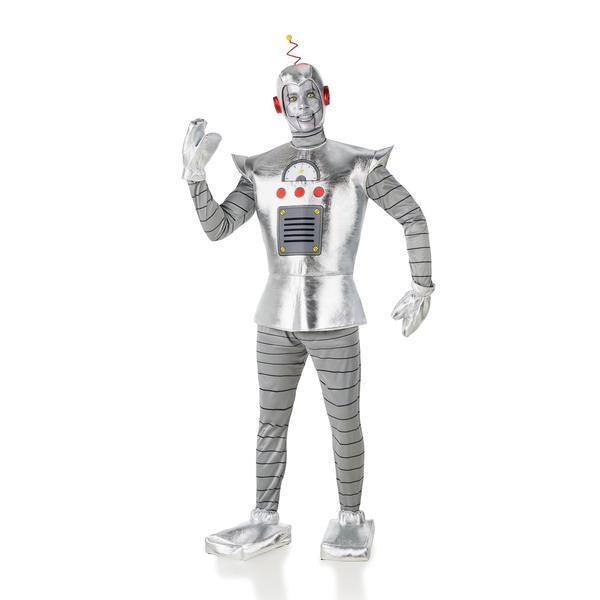 DISFRAZ DE TEA ROBOT PLATEADO HOMBRE